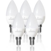 Ampoule led Bougie C37 E14 6W 610LM Blanc Neutre 4500K - Lot de 5 u.