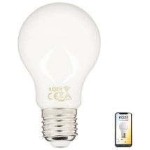 Kozii - Ampoule led connectée éclairage multi-blancs, Filament, E27 A60 Opaque 7W cons., - KRFE806GOCCT