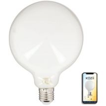 Ampoule led connectée éclairage multi-blancs, Filament E27 G125 Opaque 7W cons. - KRFE806B125OCCT - Kozii