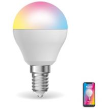 Ampoule led connectée éclairage blancs + couleurs, E14 P45 Opaque 6W Variation de couleur et luminosité - KV470PRVBCCT - Kozii