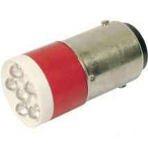 CML - 18640350C Voyant de signalisation led rouge BA15d 24 v/dc, 24 v/ac 1260 mcd