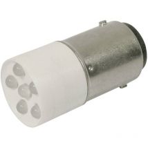 CML 1864035W3 Voyant de signalisation LED blanc froid BA15d 24 V/DC, 24 V/AC 2400 mcd