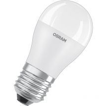 E27 LED-Glühbirne mit matter Oberfläche, 4,9W, warmweiß.