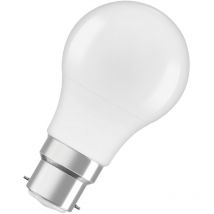 Ampoule LED dépolie standard B22, 4.9W, blanc chaud.