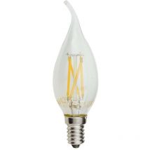 Ampoule led E14 4W (30W) Filament Flamme Coup de Vent - Blanc du jour 6000K