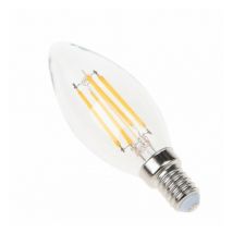 Blanc Chaud - Ampoule filament led Transparent - E14 - BA35 - 4 w - smd Epistar Ecolife Lighting