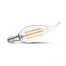 Ampoule led E14 Filament Coup de vent 4W 4000K - Blanc Naturel - 560 Lumens - Design Flamme