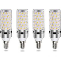 Ampoule led E14 Mais 16w Blanc Froid 6000k, Équivalent Halogène E14 100w 120w, 1600lm, 360 Lumière, Ac 175