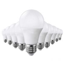 Ampoule E27 led 18W 220V A80 - Pack de 10 / Blanc Chaud Silumen
