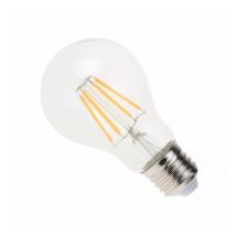 Blanc Chaud - Ampoule filament LED Transparent - E27 - A60 - 4 W - SMD Epistar - Ecolife Lighting