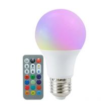 Ampoule led E27 A60 8.5W rgbw avec Télécommande - silamp