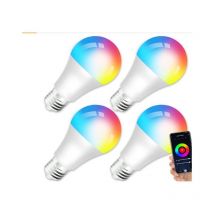 Galozzoit - Ampoule led E27- Ampoule Connectée Wifi E27 10W led Multicouleurs rgb + cct 2000K-4000K, Compatible Avec Alexa/Google Home, Ampoule