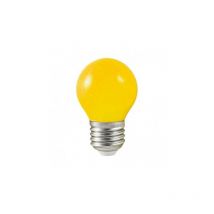 Ampoule led E27 Bulb opaque jaune G45 1W (9W)