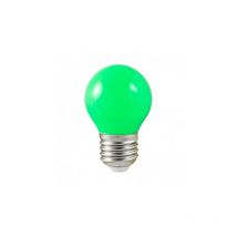 Ampoule led E27 Bulb opaque vert G45 1W (9W)