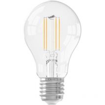 Calex - Ampoule led E27 standard A60 - Filament droit - 7 w - 806 lm - 2700 k - Intensité variable - Transparent