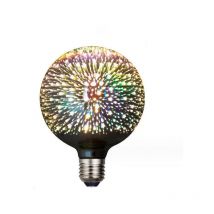 Shmshng - Ampoule led E27 Décoration 3D (G125) Aspect Feux d'Artifice-7W