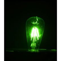 Sysled - Ampoule led E27 Edison Style Rétro en Rose, Bleu, Vert, Blanc Neutre et Blanc Chaud Couleur led: Vert