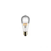 Ampoule LED E27 ST64 Demi Miroir Argent 8W