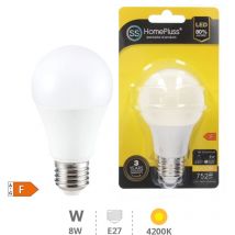 Ampoule led E27 standard - 8W blanc brillant