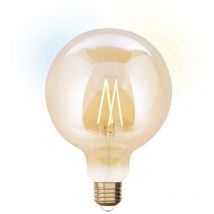 Lutec - Ampoule led à filament ambré Globe 125 mm E27 806Lm = 60W blancs variables, jedi