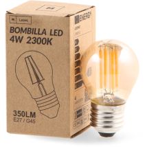 Ilumstore - Ampoule Led À Filament E27 G45 4w Ambre 2300k - Ledme - Lm8551
