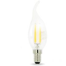 Ampoule Led Flamme E14 4W filament Température de Couleur: Blanc chaud 2700K