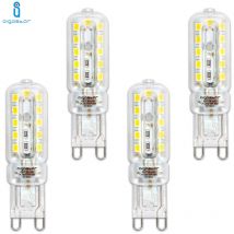 Aigostar - ampoule led g 9 3W cold white 6500K a+ 270LM 4 pieces