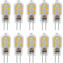 BSR - Ampoule led G4 12V, 1W Equivalent 10W Halogène Lampe, Pas De Scintillement 200LM, Blanc Chaud 3000K, 360° Angle de Faisceau, Non-Dimmable, Pack