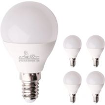 Ampoule led G45 E14 7W 630LM 360o Blanc Chaud 3000K - Lot de 5 u.