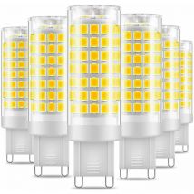 Tumalagia - Ampoule led G9, No Flicker 7W led Lampes Blanc Froid 6000K, 650LM, Économie d'énergie Equivalente 60W Halogène Lumière, 360 Degrés Angle,