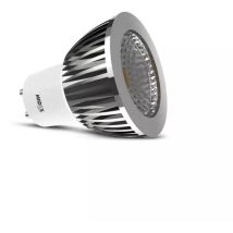 Miidex Lighting - Ampoule Led Gu10 6w Cob Aluminium 75° (dimmable En Option) Blanc-chaud-3000k - Non-dimmable
