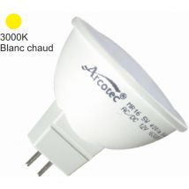Ampoule LED GU5.3 (MR16) 12V 5W - 120° - 400Lm 3000K - garantie 2 ans