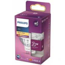 Signify - Philips ampoule led Spot GU5.3 20W Blanc Chaud, Verre