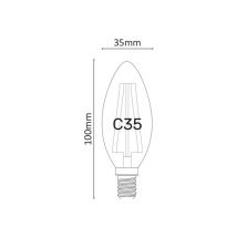 Ampoule led Olive à intensité variable 6W 4000K E14