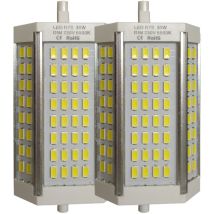 Ampoule led R7s 30W 118mm 3000LM 200o Réglable Blanc Chaud 3000K - Lot de 2 u.