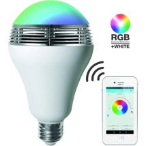 Ampoule led rgb avec haut-Parleur E27, 12 w, Blanc, 14 x 8 x 8 cm [Classe énergétique a+]