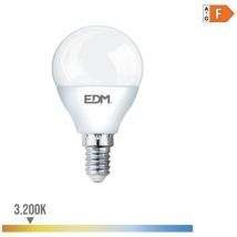 Ampoule led E14 7W Ronde équivalent à 48W - Blanc Chaud 3200K
