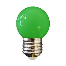 Ampoule led E27 1,5W Ronde équivalent à 15W - Verde