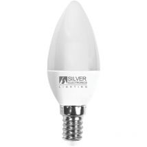 Ampoule led décorative silver bougie électronique 7w=70w - e14 - 5000k - 620 lm - lumière froide - a+