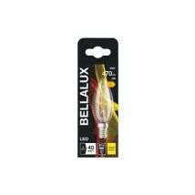 BELLALUX - Bellalux led clair flamme E14 4 W chaud 470 lm