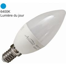 Ampoule LED E14 flamme 4,9W 470Lm 6400K - garantie 2 ans