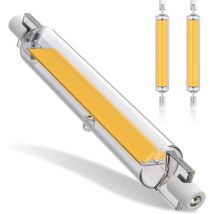 Ampoules 20W R7S led 118mm Dimmable, R7S led Ampoule Blanc Chaud 3000K, Ampoules cob Double Ended 2000LM, Ampoules R7S led 118mm, Éclairage à