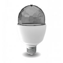 Ampoule led disco à tête rotative, culot E27, conso. 3W cons., lumière rvb - sedrvb - Xanlite