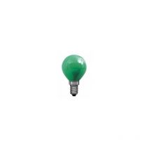Ampoule Sphérique Couleur verte 240V 15W E14 - 007252 Orbitec