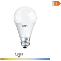 Ampoule LED E27 12W Ronde A60 équivalent à 75W - Blanc Naturel 4000K