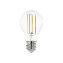 Ampoule à goutte transparente led-hv lumière blanche chaude 2700 k culot E27 12W Eglo