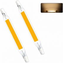 Ampoules à led R7S, 118mm 230V Non Dimmable led cob Lampe Halogène Équivalent Spotlight de Remplacement Économie d'énergie Project Linéaire Lumière