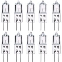 Ampoules Halogènes G4, Lampe de Base à Broche Halogène G4 12V 20W, 2800K Blanc Chaud Gradable G4 Lampe à Capsule Transparente Lot de 10 [Classe