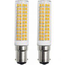 Serbia - Ahlsen B15d led Ampoules 8W Équivalente 90W 80W 75W Blanc Chaud B15 Base 910lm 220V 230V 3000K (Lot de 2)