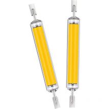 Ampoules led R7s de 118 mm, 2 lampes blanc chaud à double extrémité haute luminosité de 20 w, équivalentes à des ampoules halogènes de 200 w.